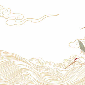 FIRMIN - papier peint panoramique envol héron