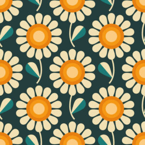 FLORE - papier peint vintage fleuri