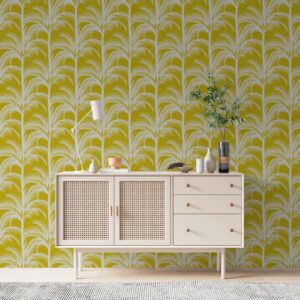 FRANCINE - papier peint palmiers couloir