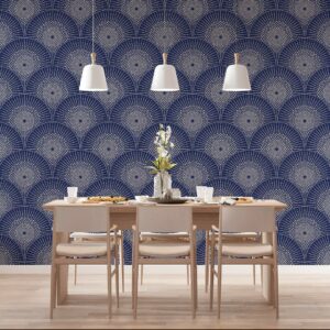 GWEN - papier peint seigaiha salle à manger
