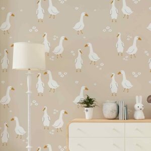 HELENE - papier peint oie pour enfant nurserie