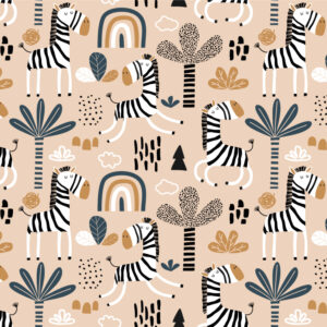 JUDITH - papier peint zèbre enfant