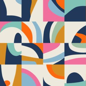 JULIA - papier peint panoramique cube abstrait