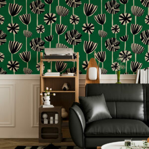 LILOU - Tapisserie a fleur salon