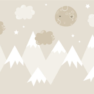 LOANE - papier peint panoramique sommet enneigé enfant