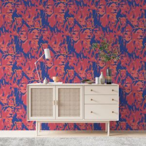 LORIS - papier peint lion graphique couloir