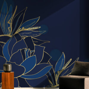 LORRAINE - papier peint Nénuphar géant salon