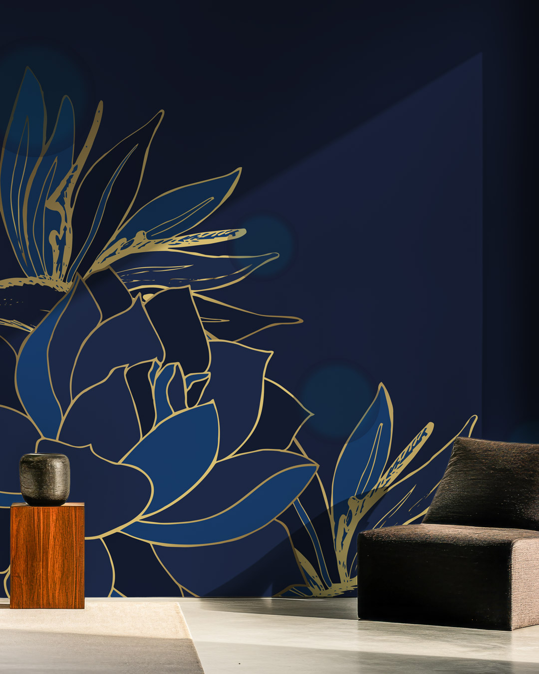 LORRAINE - papier peint Nénuphar géant salon