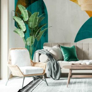 MARCEL - papier peint panoramique rétro salon