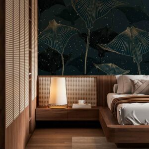 MYLENE - papier peint raie panoramique chambre