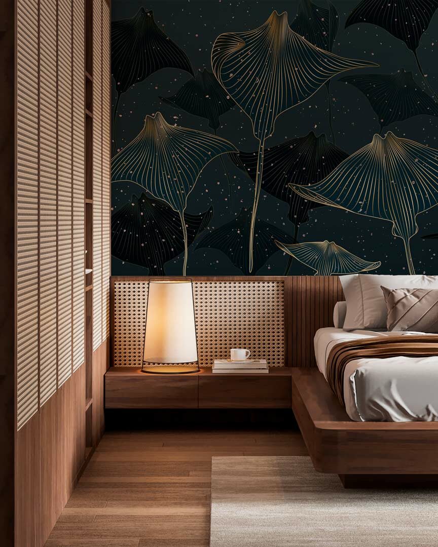 MYLENE - papier peint raie panoramique chambre