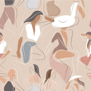 NOUKA - papier peint femme abstrait