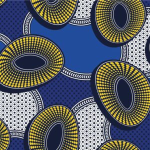 PACO - papier peint wax bleu