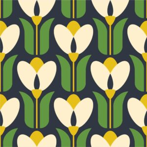 ROBIN - papier peint motif tulipe