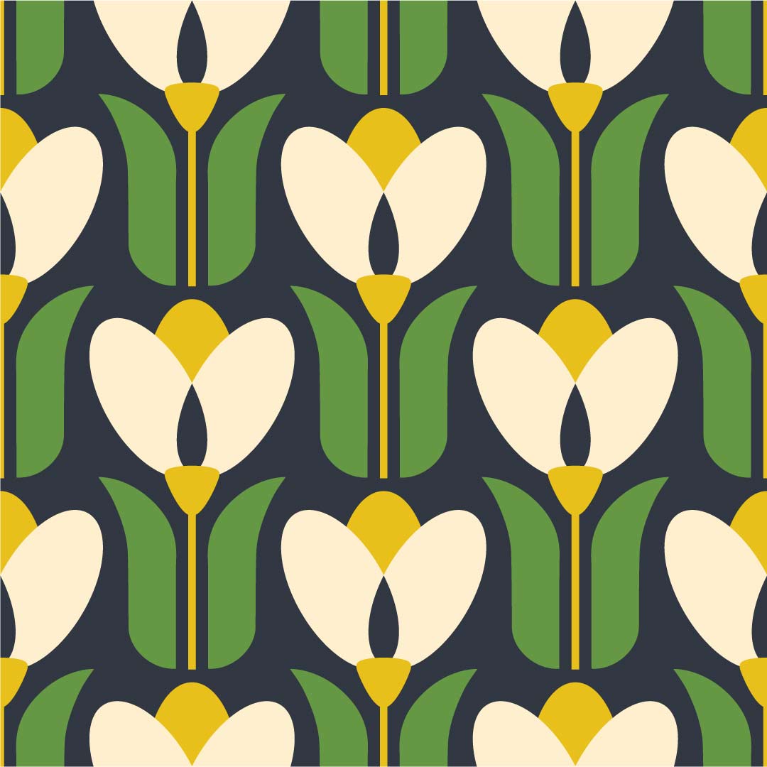 ROBIN - papier peint motif tulipe