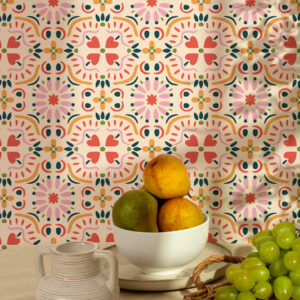 SHAMAÏR - Papier peint ethnique moderne cuisine