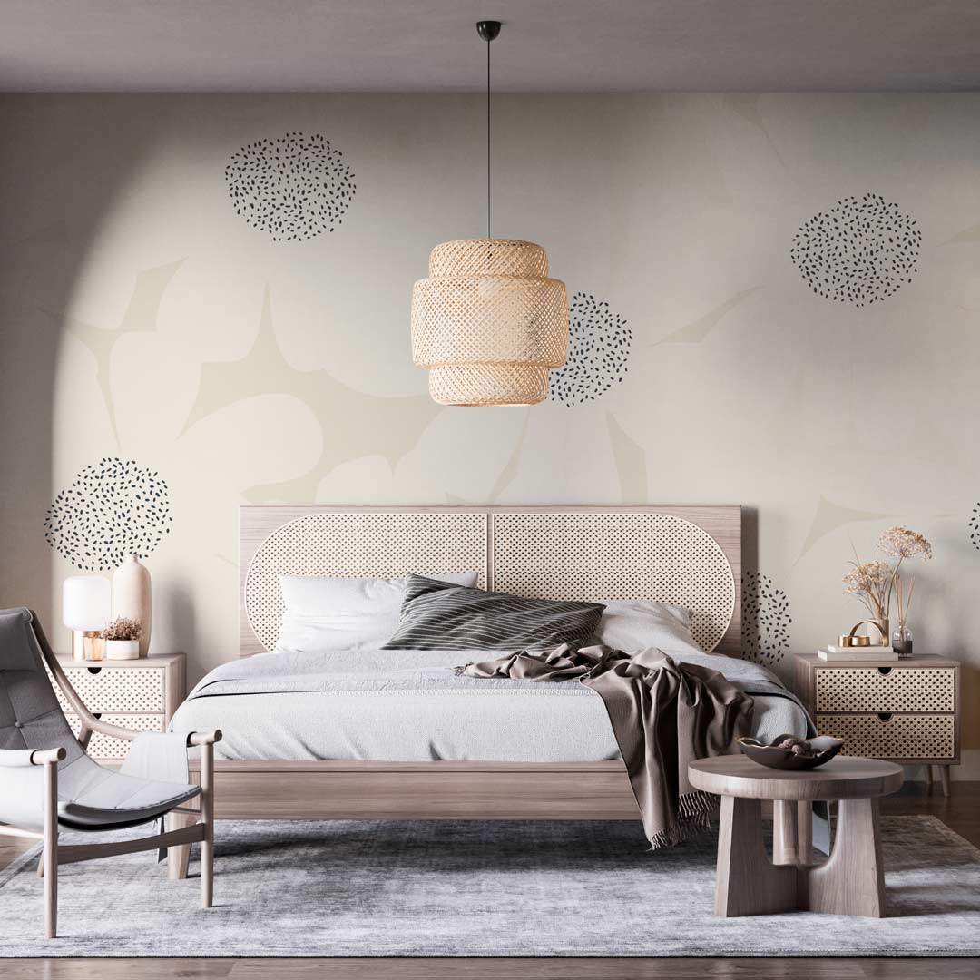 THALIA - papier peint grosse fleur moderne chambre