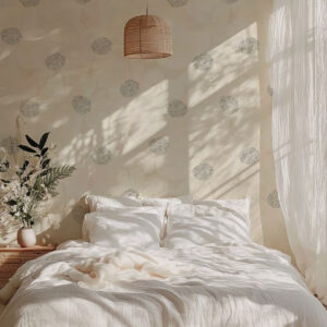 THALIA - papier peint grosse fleur moderne chambre parentale