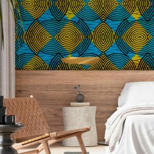 TIM - papier peint trompe l’oeil africain chambre