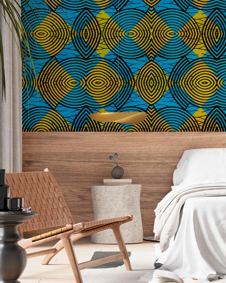 TIM - papier peint trompe l’oeil africain chambre