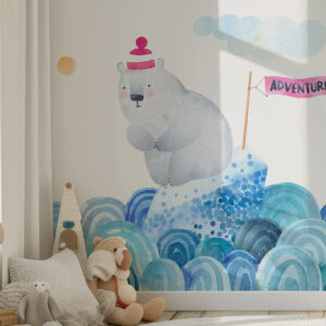 ARCHIBALD - Papier peint panoramique banquise enfant chambre bébé