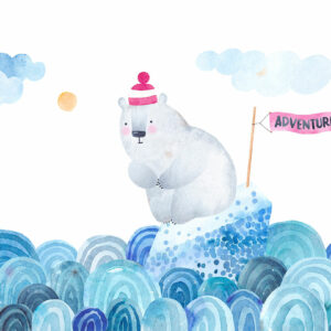 ARCHIBALD - Papier peint panoramique banquise enfant