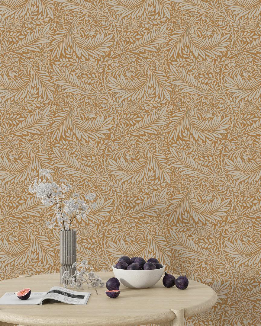 CELESTINE - Papier peint arabesque vintage bureau