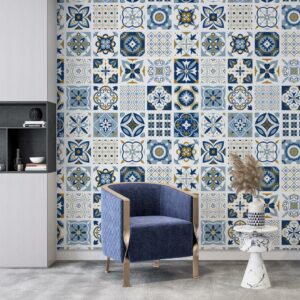 HORACE - Papier peint carreaux de ciment accueil