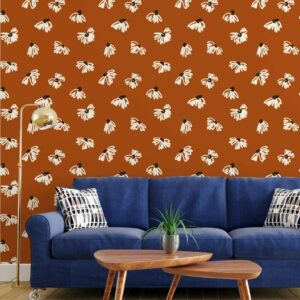 MAÏEUL - Papier peint fleuri camomille salon