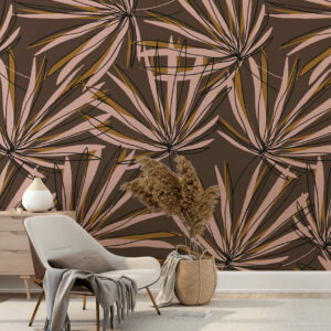 SIXTINE - Papier peint palmier mexicain salon