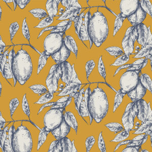 MAXIMILIEN - Papier peint citronnier