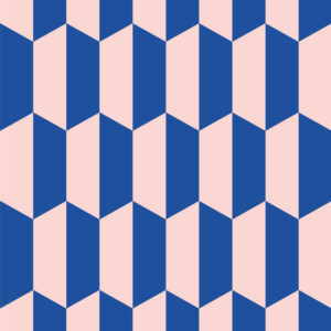 PRUNE - Papier peint hexagone bicolore