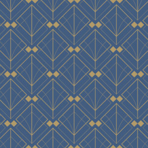 ALAÏS - Papier peint art déco carré