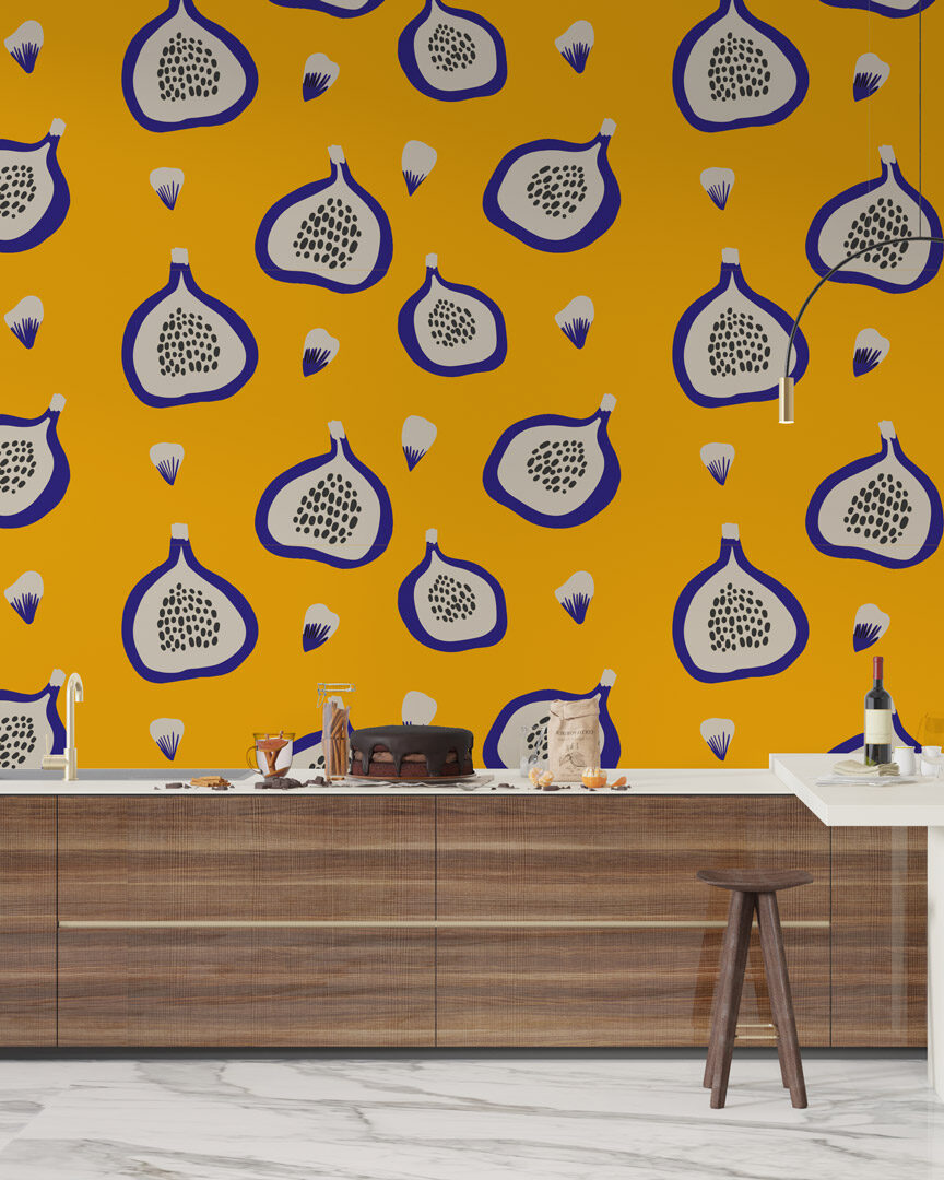 ANITA - Papier peint figue cuisine