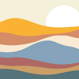 CHARLENE - Papier peint coucher de soleil