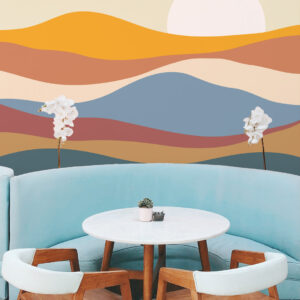 CHARLENE - Papier peint coucher de soleil restaurant