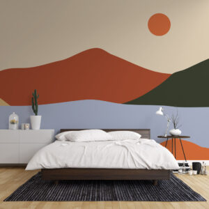 LEONARD - Papier peint panoramique lac en montagne chambre