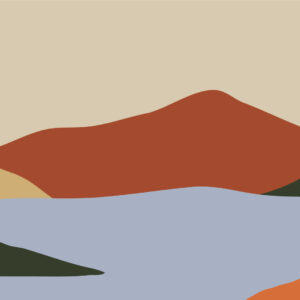 LEONARD - Papier peint panoramique lac en montagne