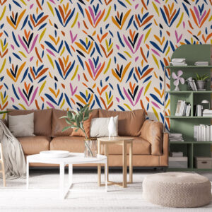 MELANIE - Papier peint taches de couleurs salon