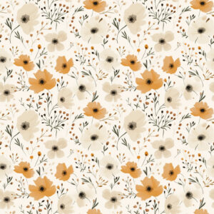 MELINA - Papier peint petite fleur chambre fille