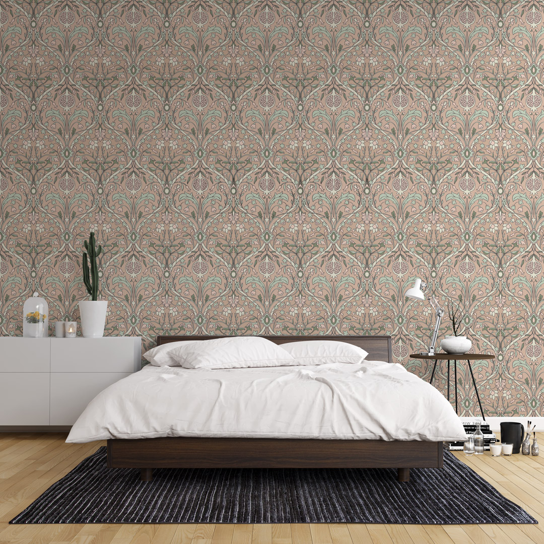 MYRIAM - Papier peint grenade art deco chambre