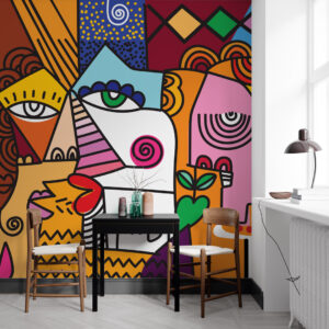 DIEGO - Papier peint style picasso studio