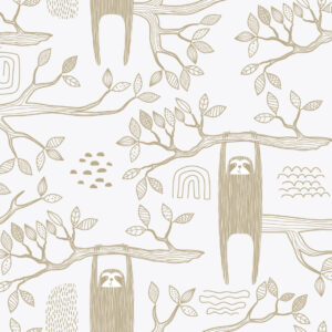 SEGOLENE - Papier peint enfant paresseux