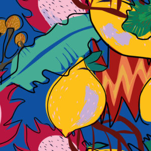 JOEL - Papier peint fruits exotiques