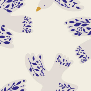 MAENA - Papier peint vol d'oiseau enfant