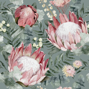 RENEE - Tapisserie fleur de protéa