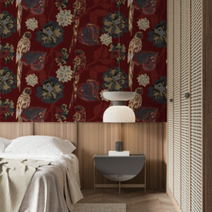 VIVIANE - Tapisserie chinoiserie chambre d'hotel