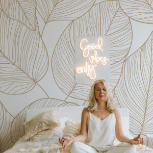 CANDICE - Papier peint feuillage chambre yoga