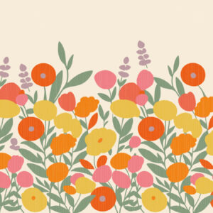 LAURINE - Papier peint flower market