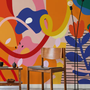 BRUNA - Fresque murale multicolore chambre